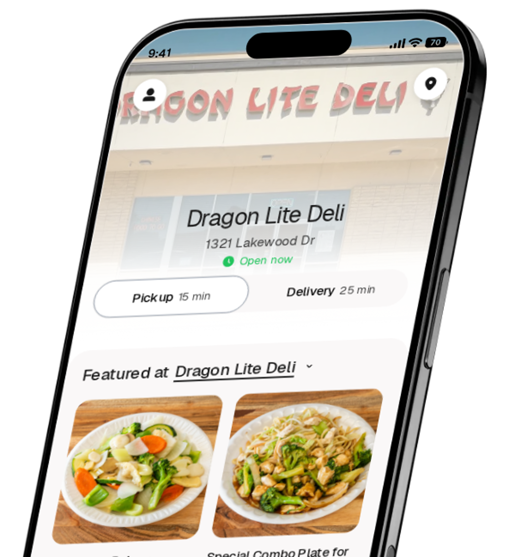 Dragon Lite Deli app preview