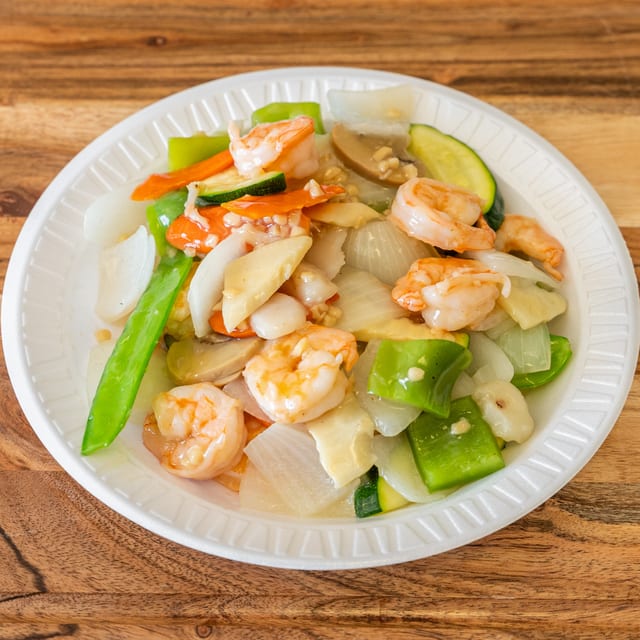 Garlic Prawns.